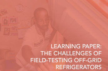 cover of off-grid refrigerators report
