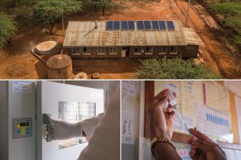 overhead view of health center