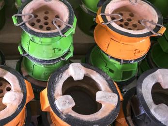 Climate-friendly cooking stoves in storage.